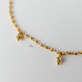 BEAD DANGLE DROP ANKLET