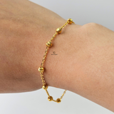 DIAMOND CUT STATION BRACELET