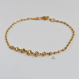 BEADED DIAMOND CUT BRACELET