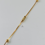 LIGHTWEIGHT BEADED STATION ANKLET