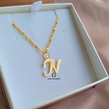 LIGHTWEIGHT INITIAL NECKLACE | MADE TO ORDER | DISPATCHED WITHIN 1 WEEK