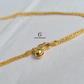 PLAIN FLAT ANKLET WITH BALL CHARM