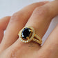 OVAL BLACK ONYX RING