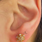 GOLD AND DIAMANTE STUDS