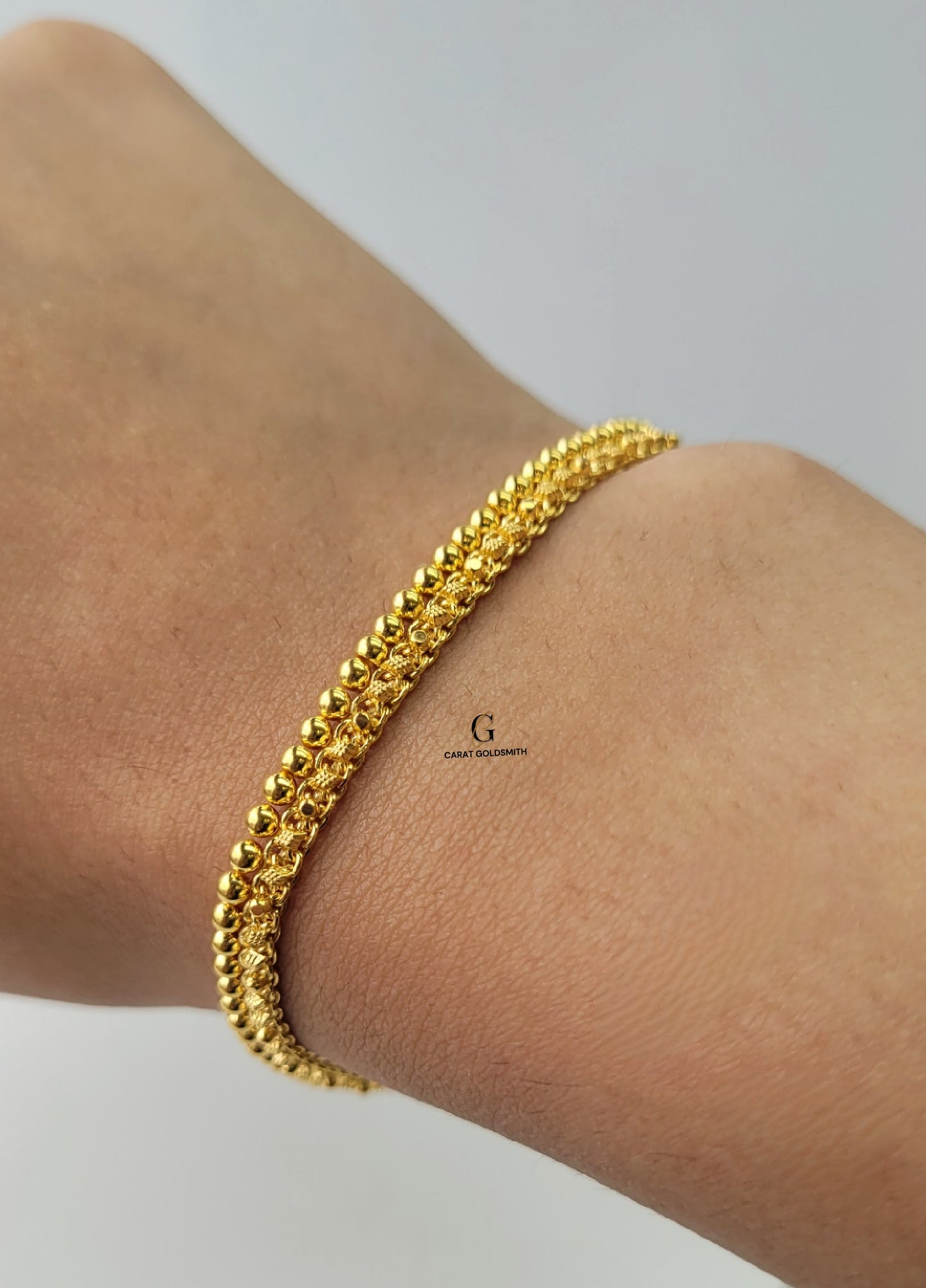 DOTTED DESIGN FLAT BRACELET