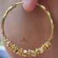 LARGE GOLD BEADED HOOPS