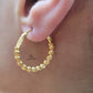 BEADED HOOP EARRINGS