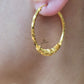 BEADED HOOP EARRINGS