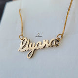 LIGHTWEIGHT ENGLISH NAME NECKLACE | MADE TO ORDER | DISPATCHED WITHIN 1 WEEK