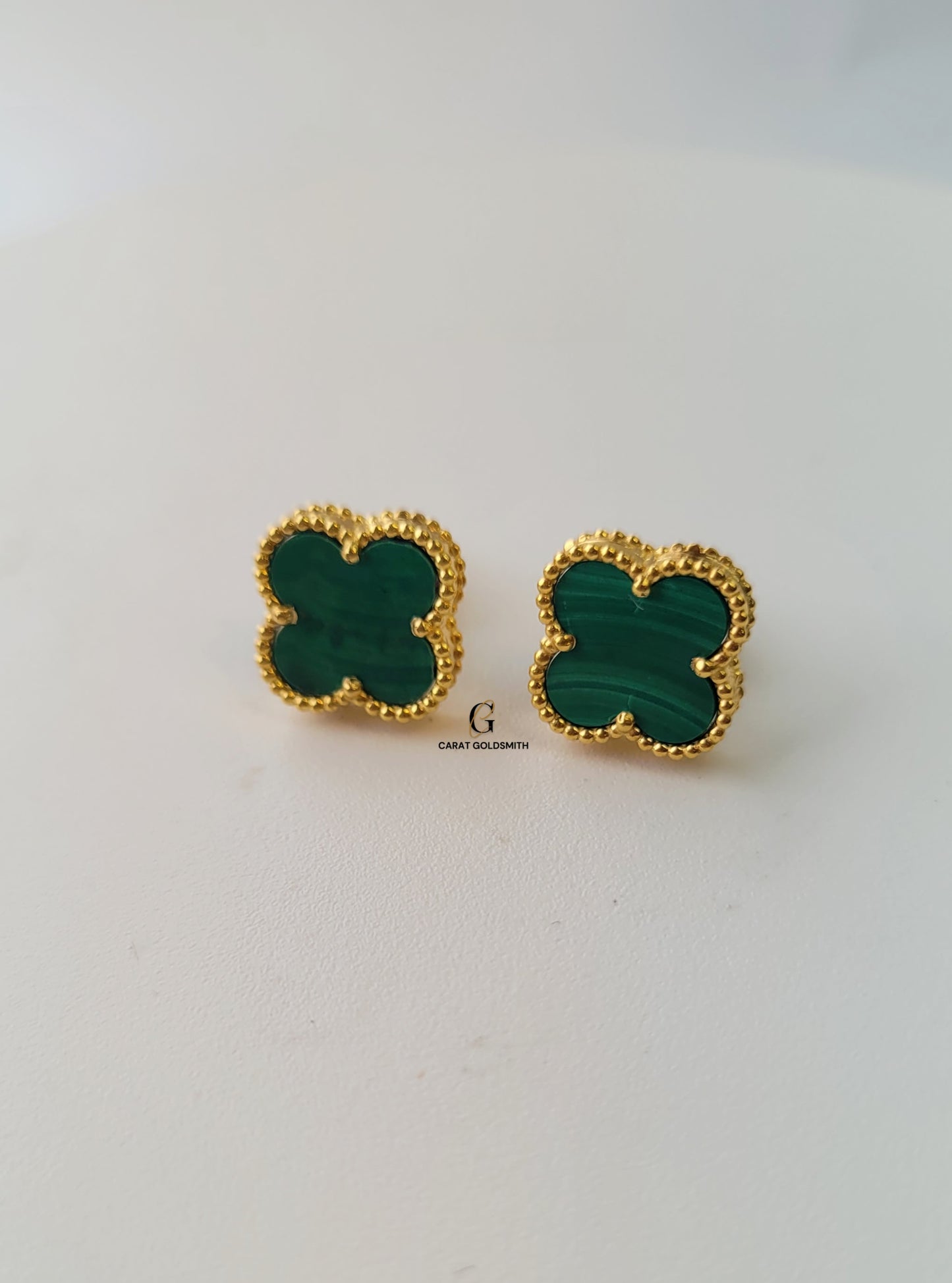 GREEN FLOWER STUD