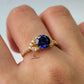 ROUND BLUE SAPPHIRE RING