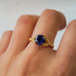 ROUND BLUE SAPPHIRE RING