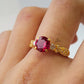 ROUND RUBY RING