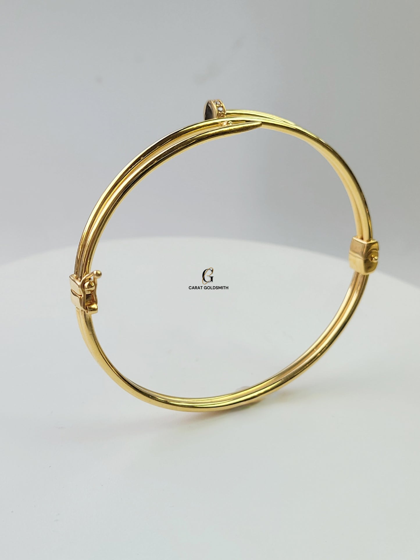 GOLD NAIL CUFF BANGLE