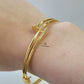 GOLD NAIL CUFF BANGLE