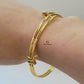 GOLD NAIL CUFF BANGLE