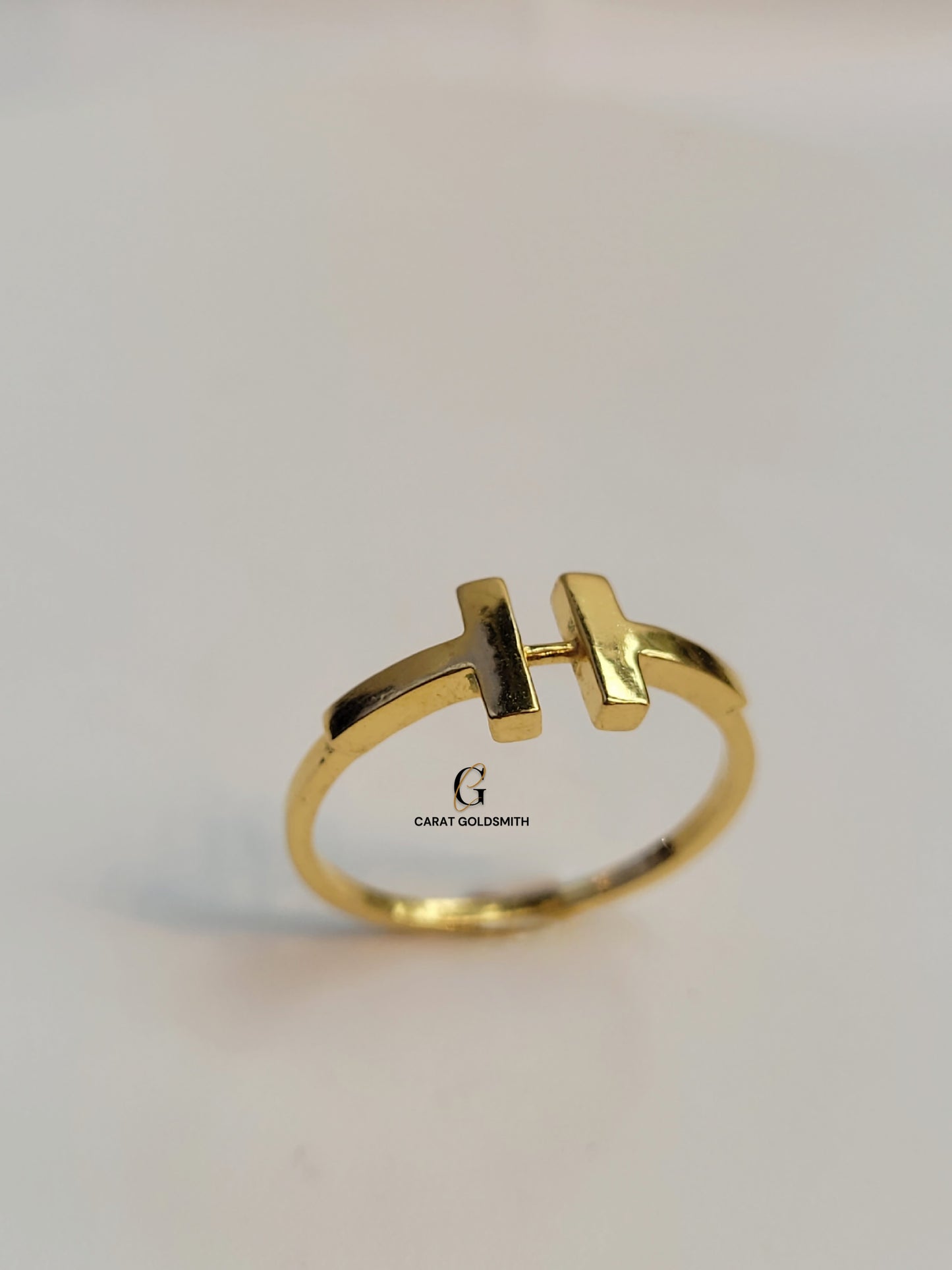 DAINTY T CUFF RING