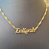 HEAVY ENGLISH NAME NECKLACE | MADE TO ORDER | DISPATCHED WITHIN 1 WEEK