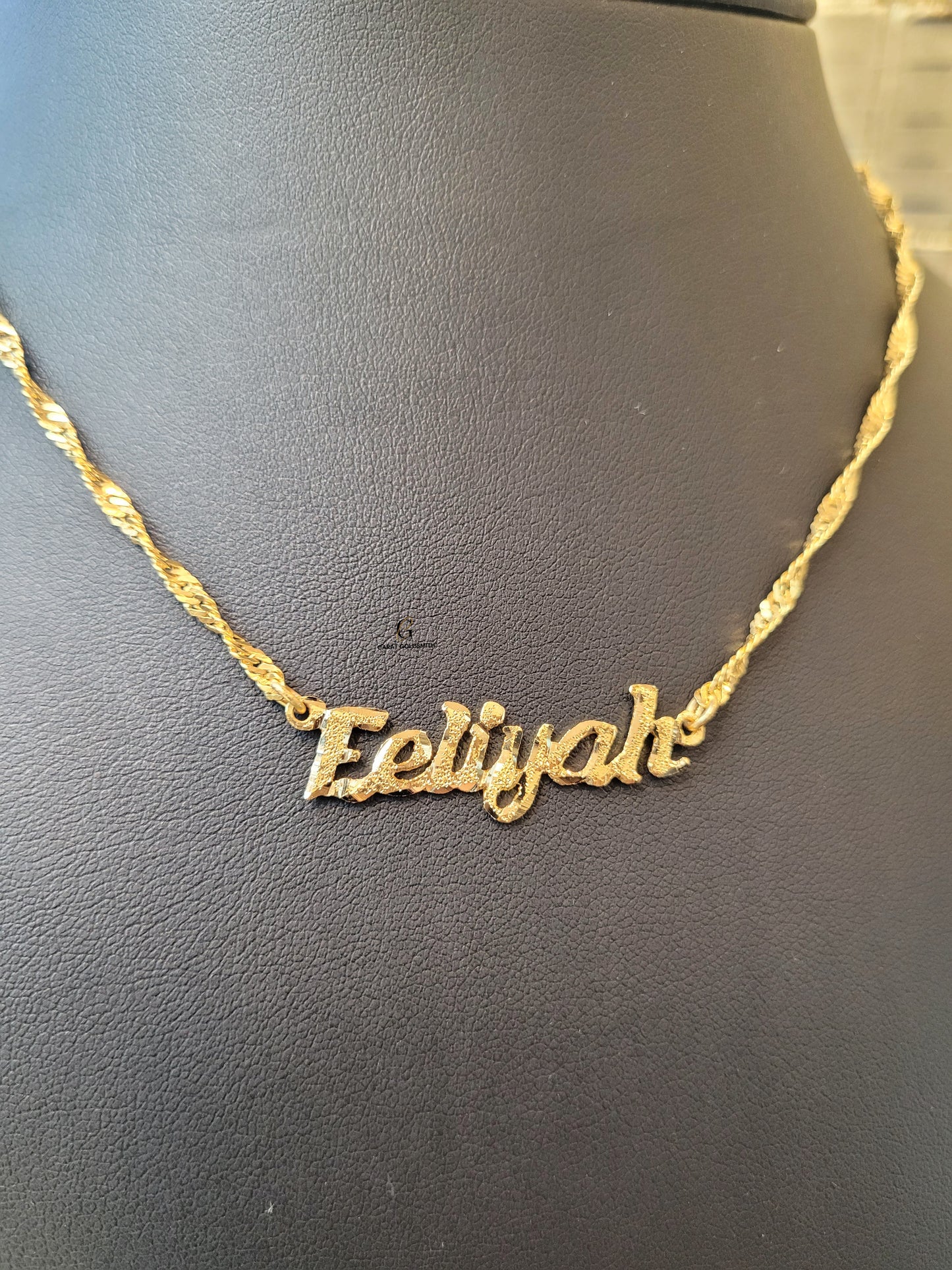 HEAVY ENGLISH NAME NECKLACE | MADE TO ORDER | DISPATCHED WITHIN 1 WEEK