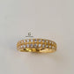 DOUBLE ROW ETERNITY RING BAND