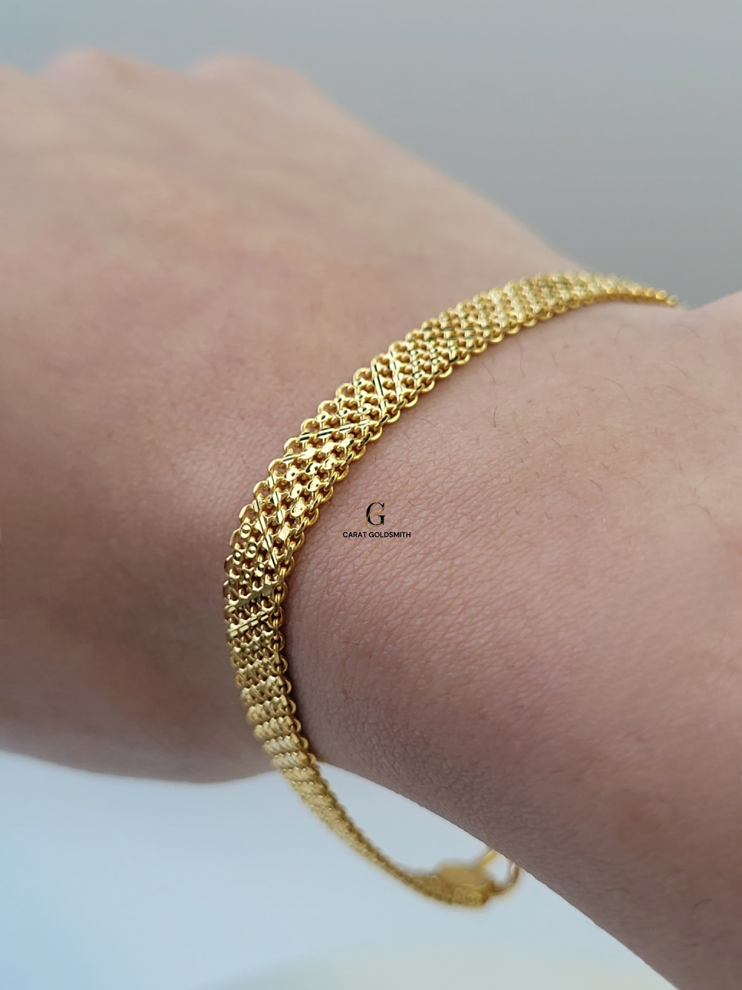 FLAT MESH WIDE BRACELET