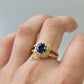 BLUE SAPPHIRE CUSHION-CUT RING