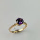 AMETHYST SINGLE STONE RING