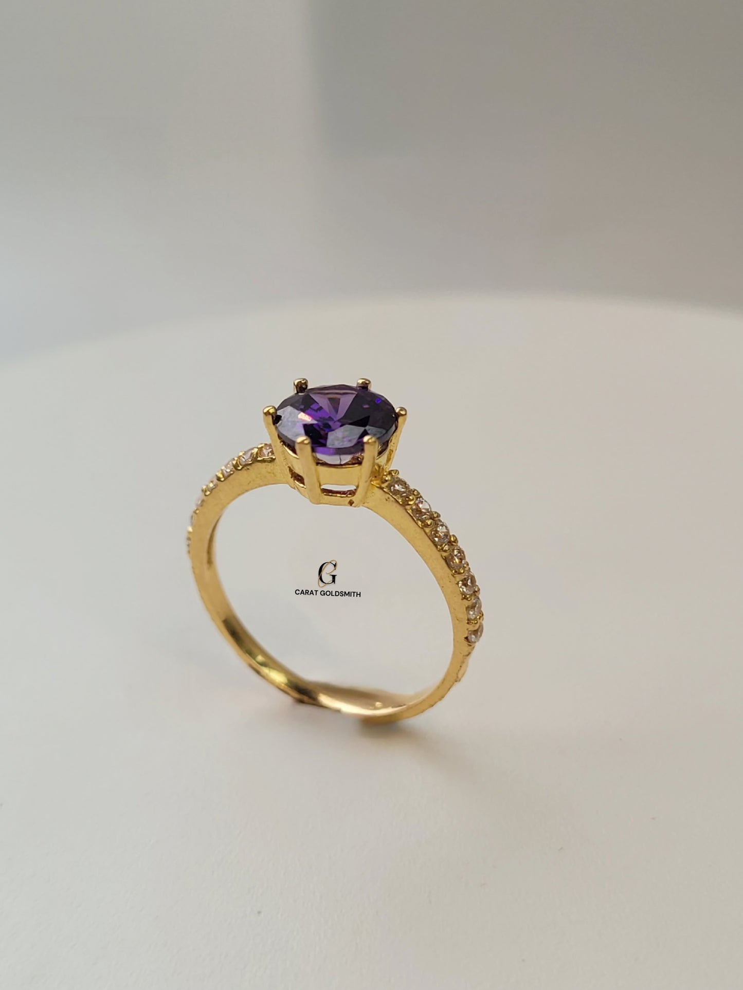 AMETHYST SINGLE STONE RING