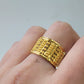 WIDE GOLD VINTAGE BAND