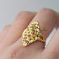 INTRICATE CUTTING GOLD RING