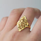 INTRICATE CUTTING GOLD RING