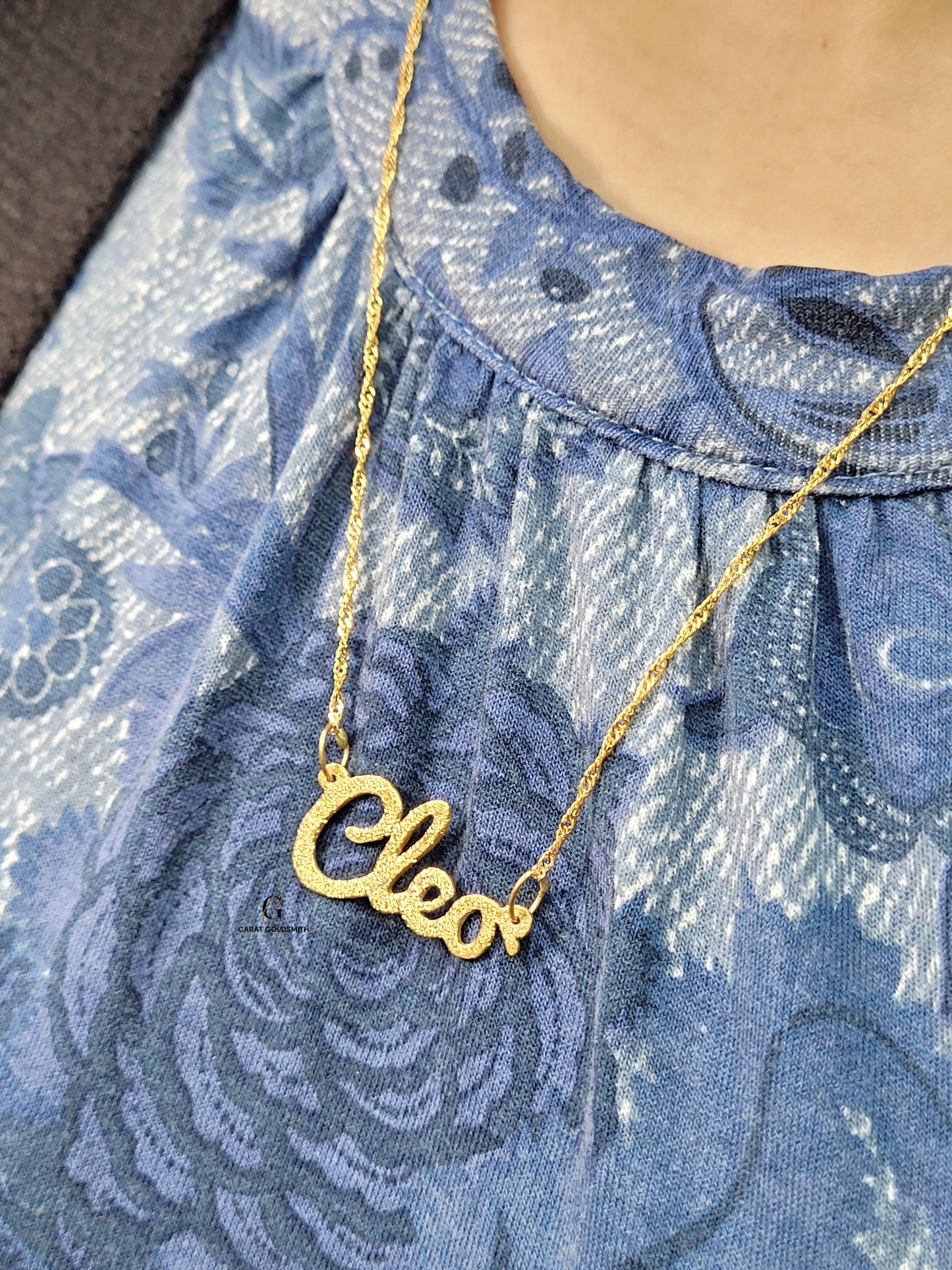 LIGHTWEIGHT ENGLISH NAME NECKLACE | MADE TO ORDER | DISPATCHED WITHIN 1 WEEK