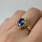 OVAL CUT BLUE SAPPHIRE RING