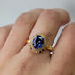 OVAL CUT BLUE SAPPHIRE RING