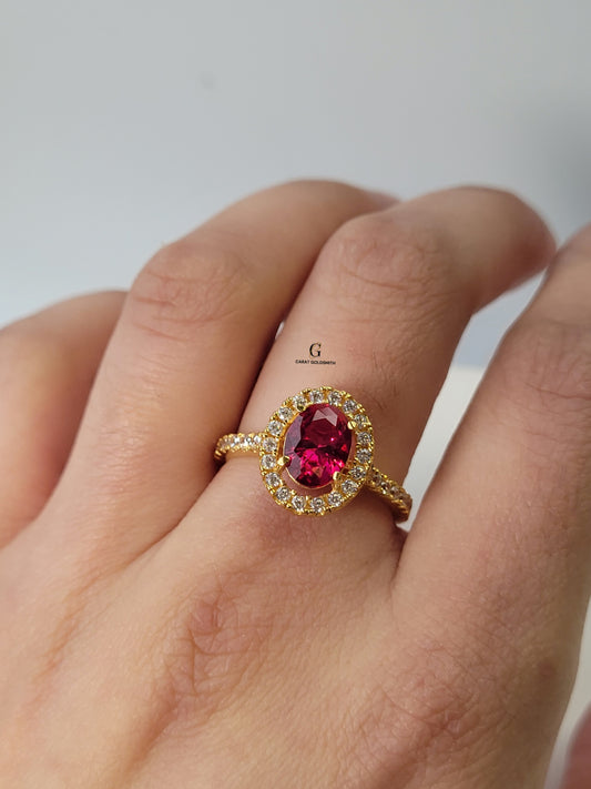 ETERNITY RUBY OVAL RING