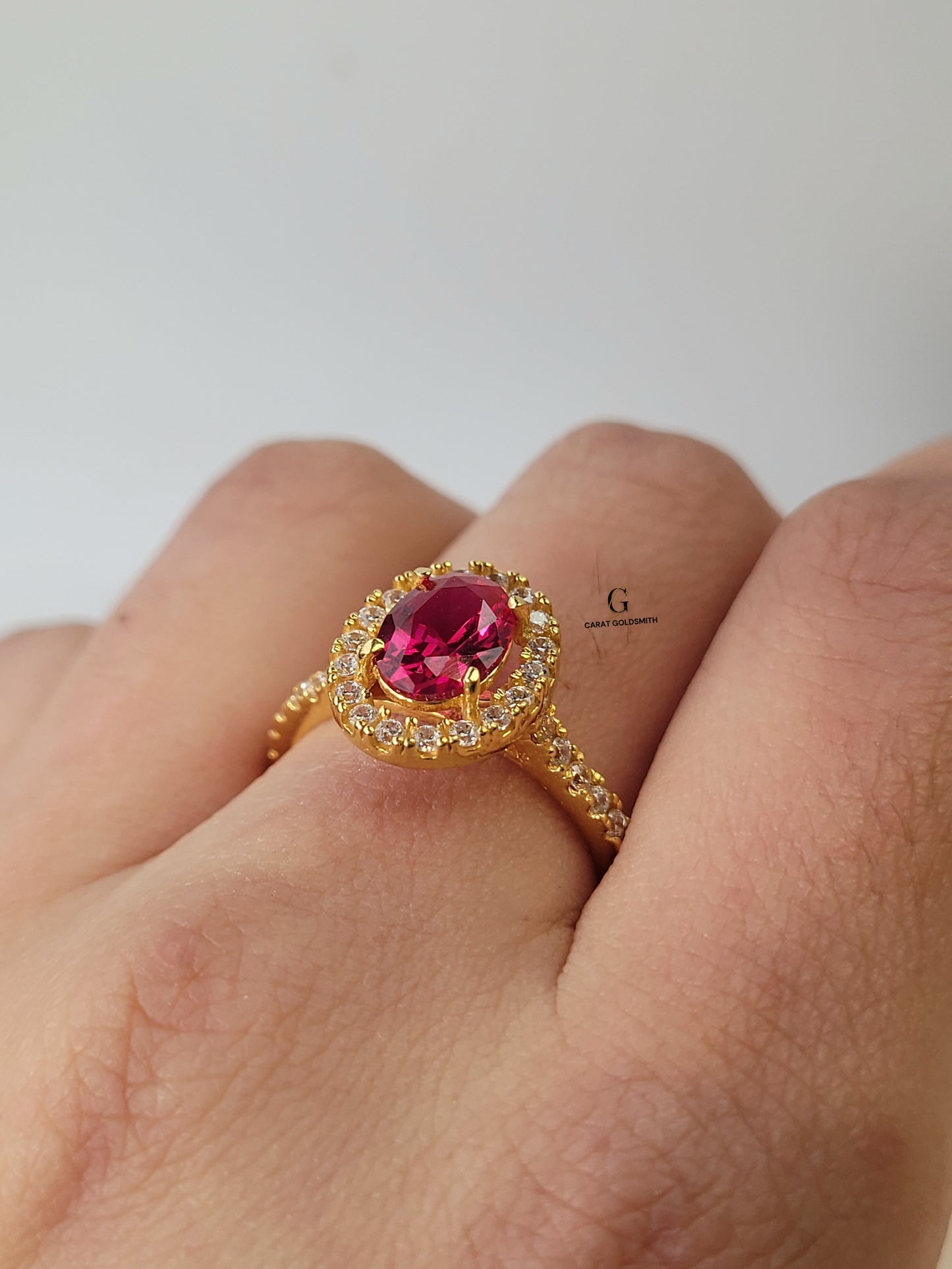 ETERNITY RUBY OVAL RING