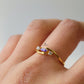 DAINTY AMETHYST SWIRL RING