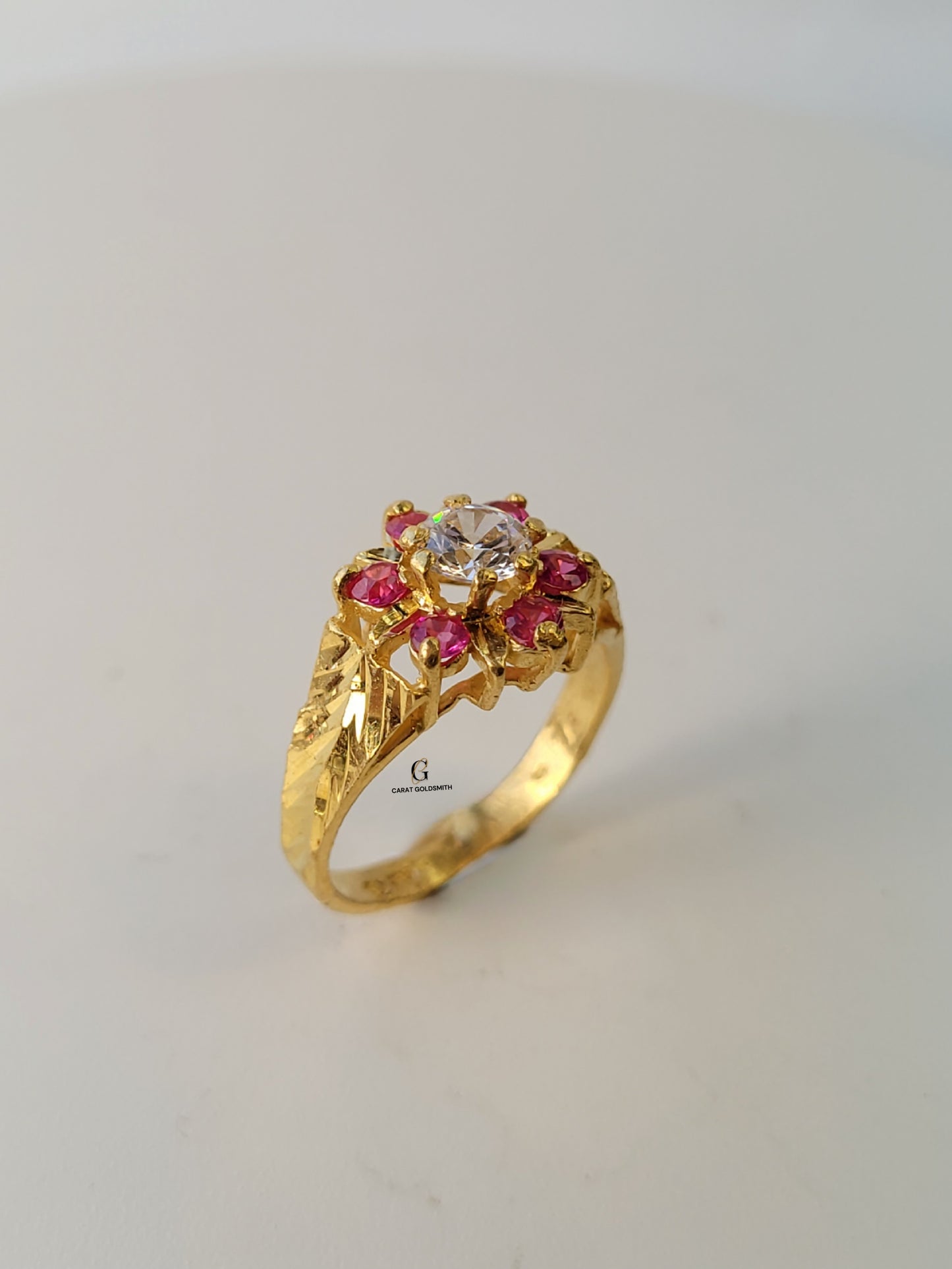 PINK CLUSTER RING