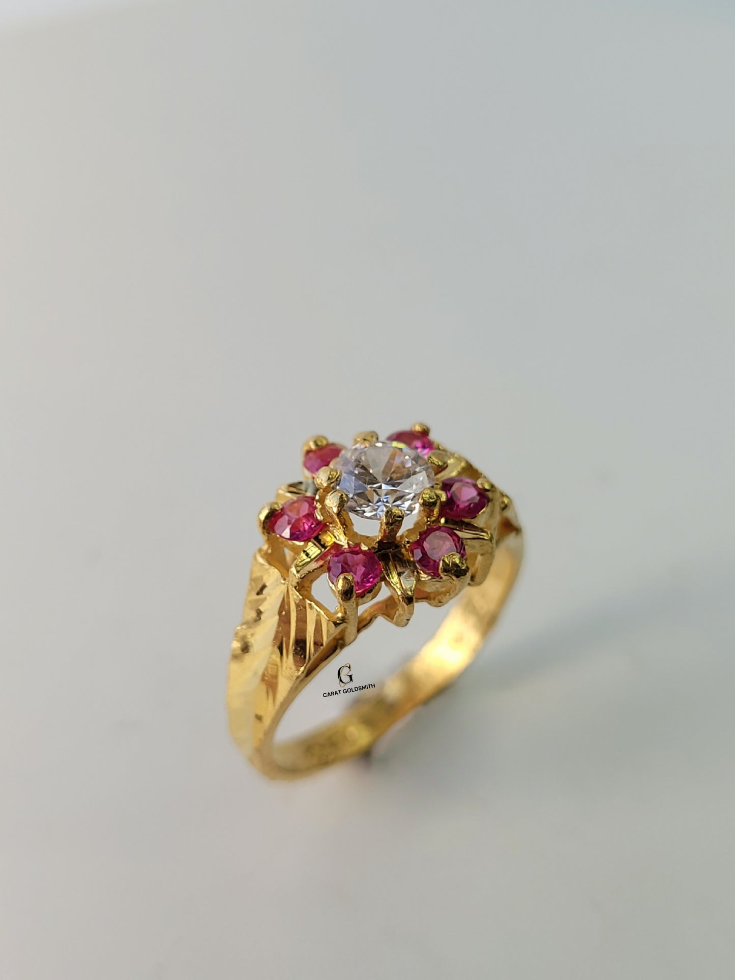 PINK CLUSTER RING