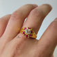 PINK CLUSTER RING