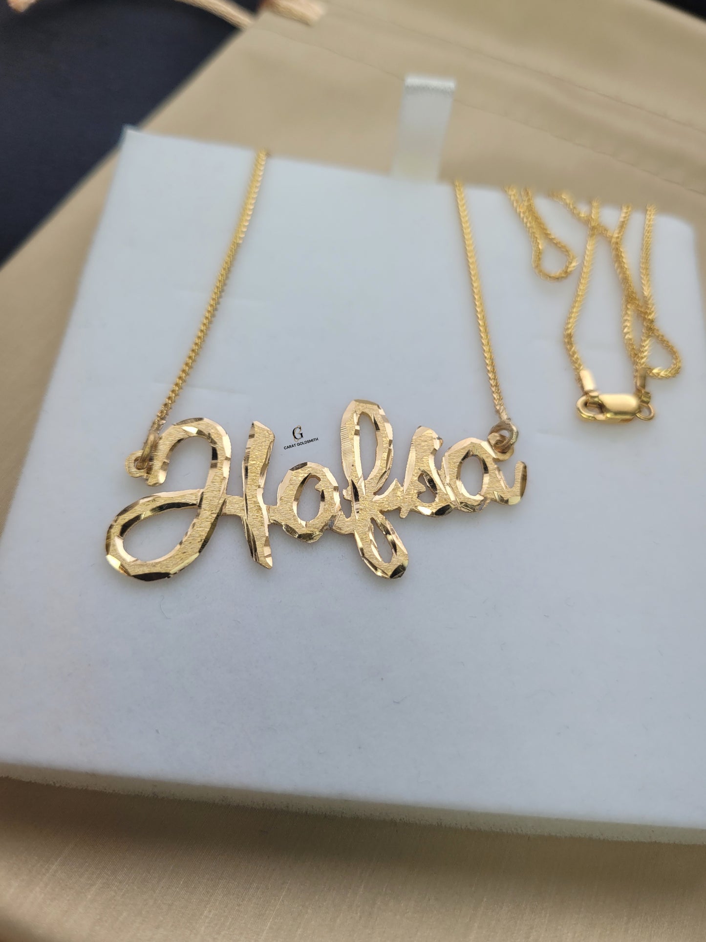 HEAVY ENGLISH NAME NECKLACE | MADE TO ORDER | DISPATCHED WITHIN 1 WEEK