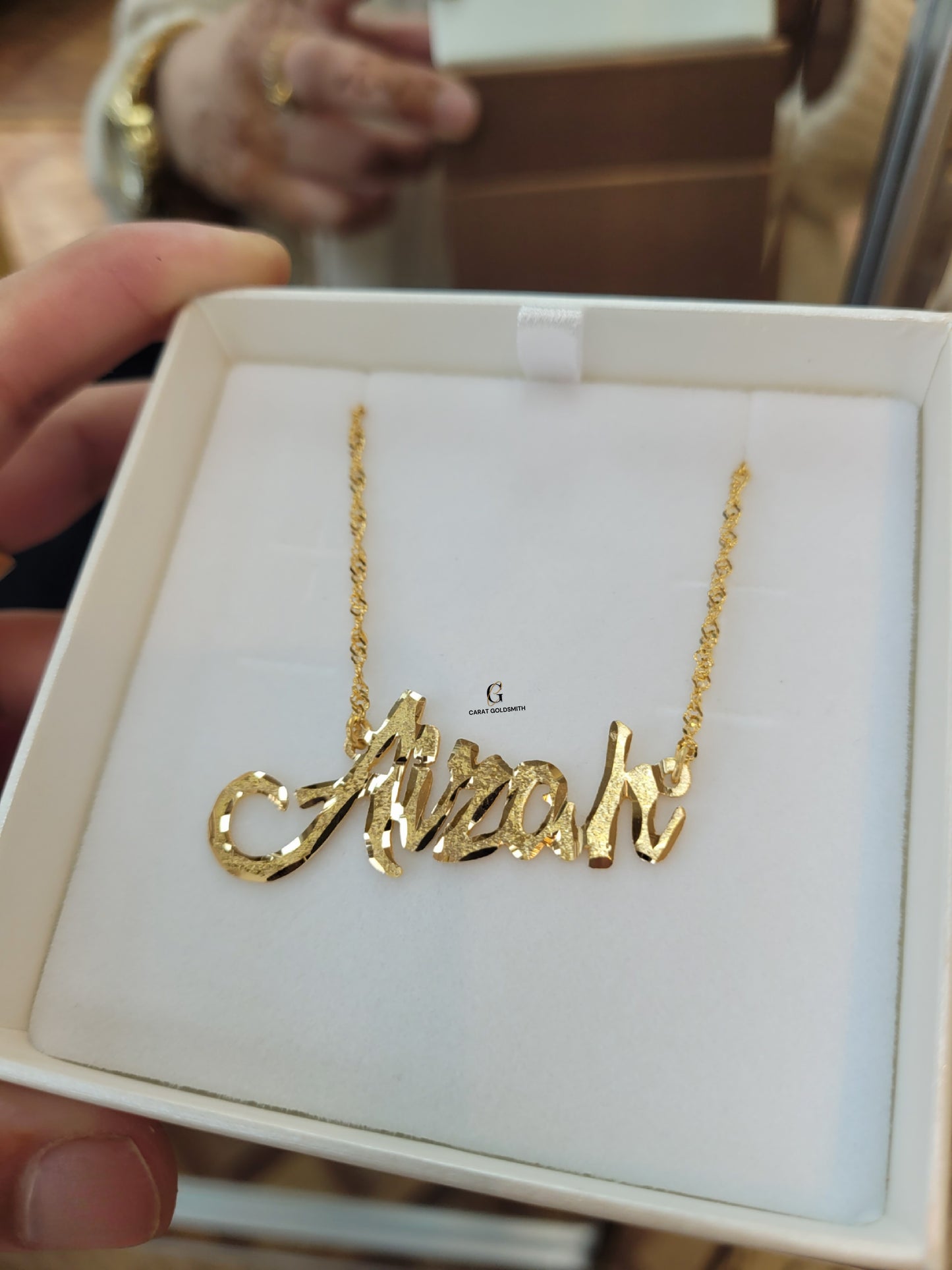 HEAVY ENGLISH NAME NECKLACE | MADE TO ORDER | DISPATCHED WITHIN 1 WEEK