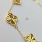 GOLD 5 FLOWER BRACELET