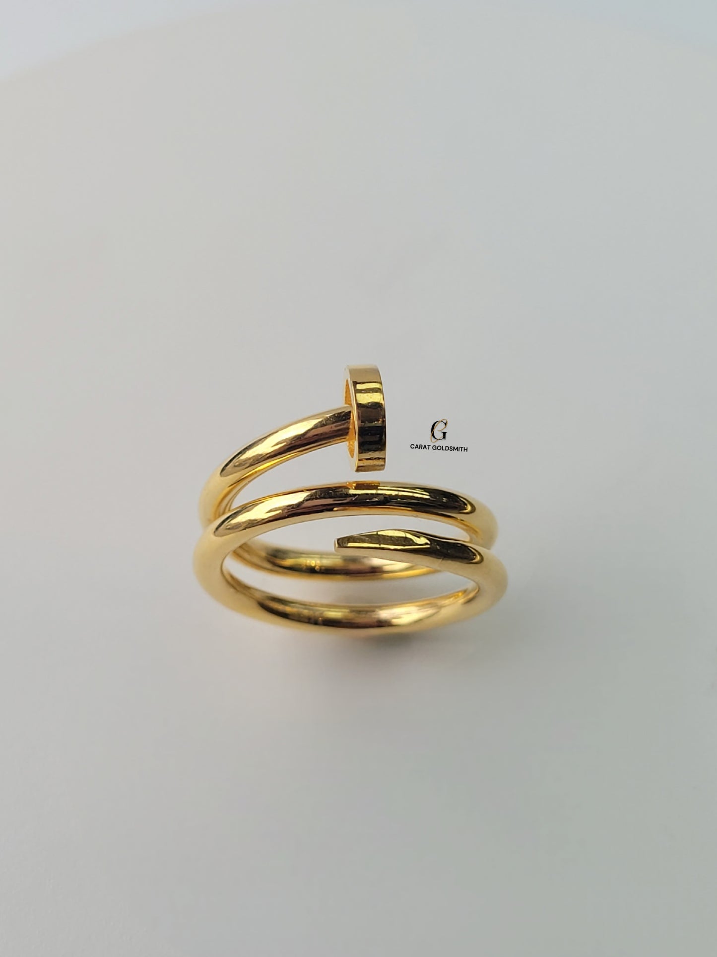 SPIRAL NAIL RING