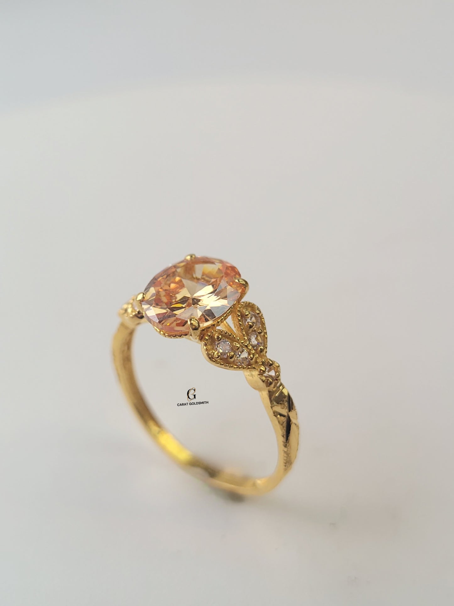 CITRINE DIAMANTE RING