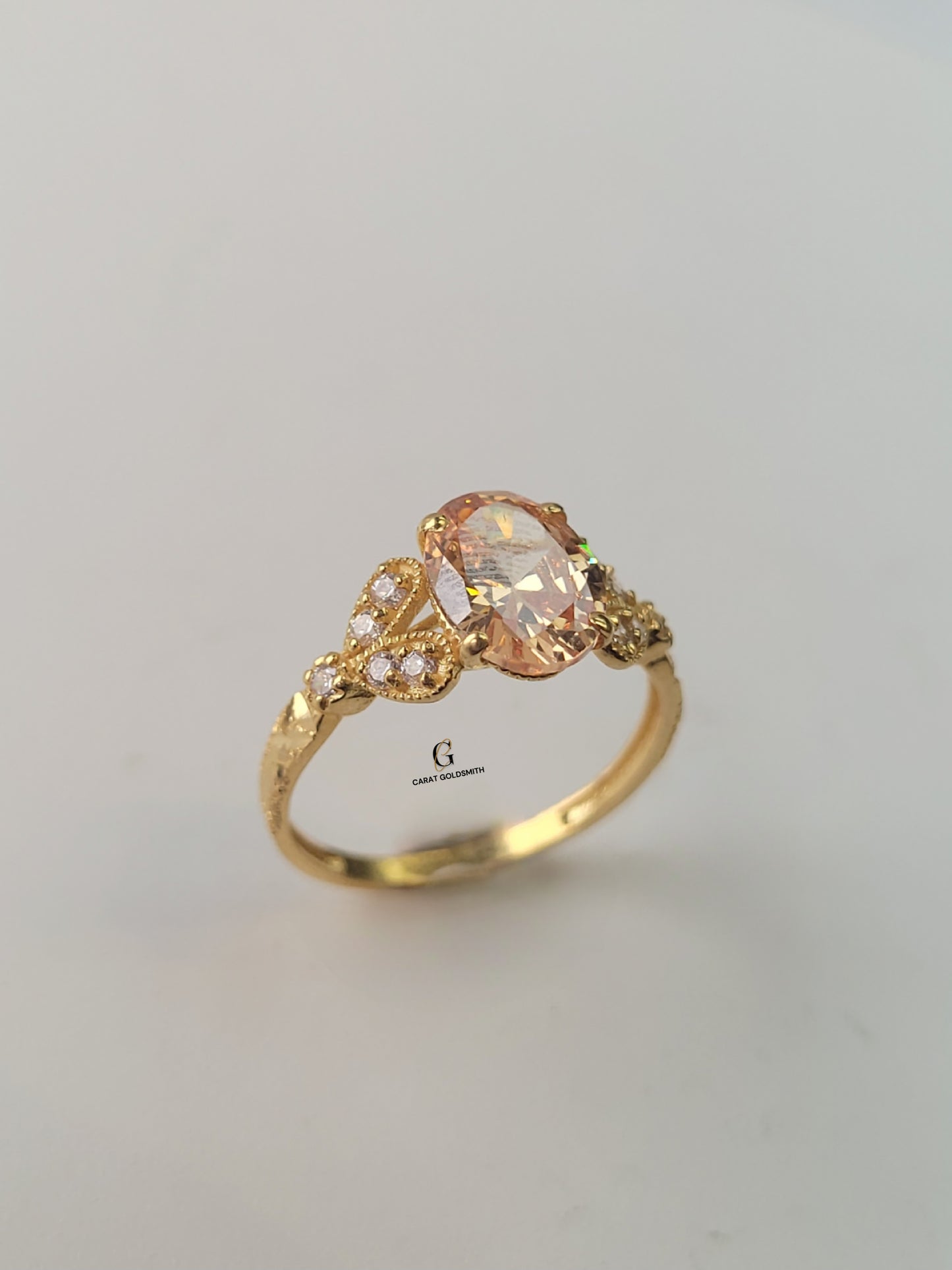 CITRINE DIAMANTE RING