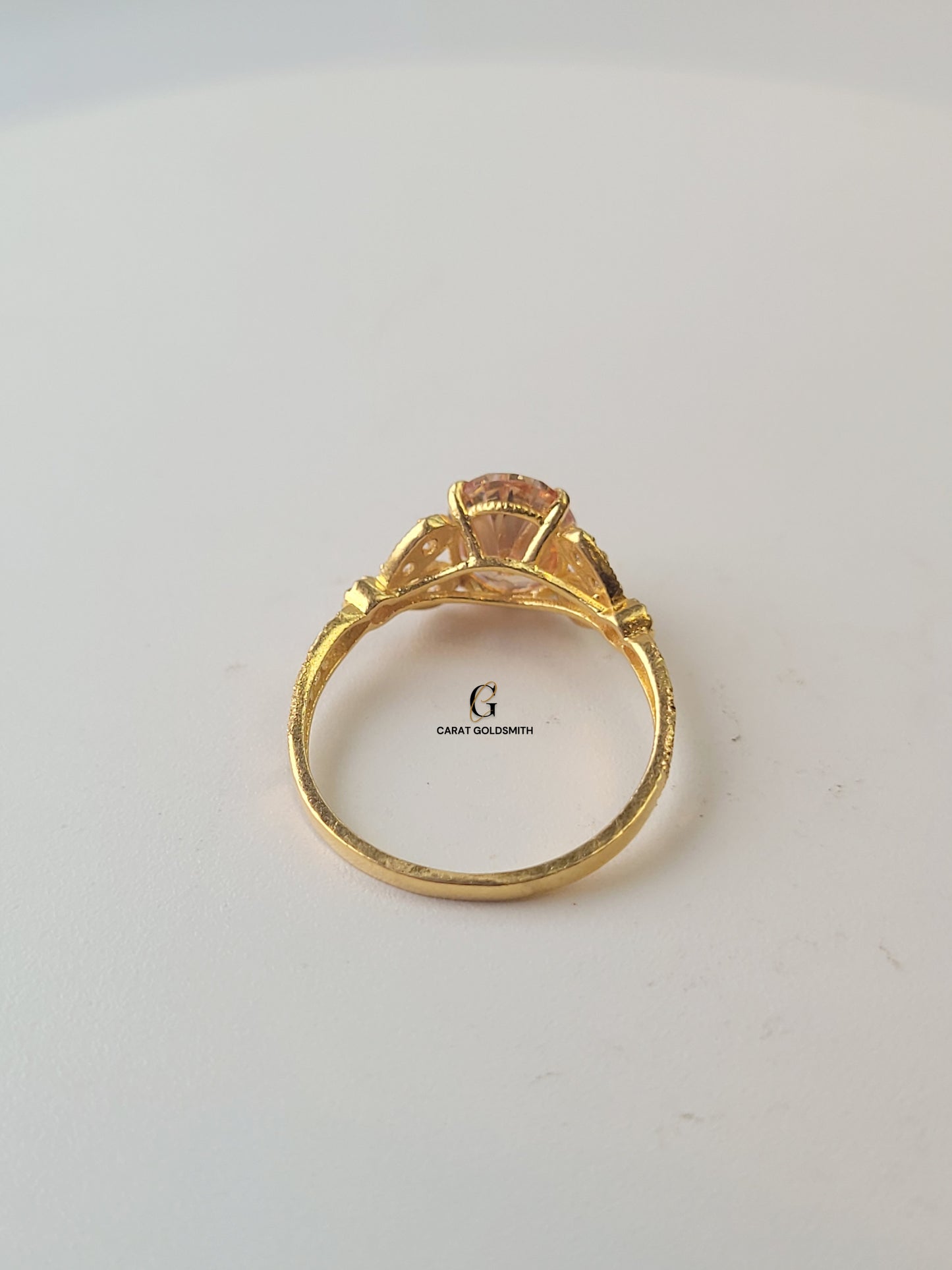 CITRINE DIAMANTE RING