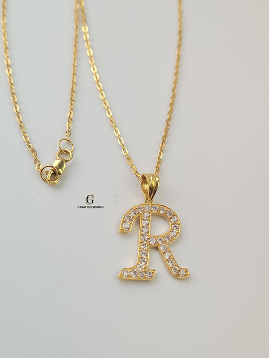 R INITIAL PENDANT