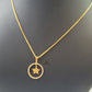 STAR HANGING DIAMANTE PENDANT