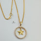 STAR HANGING DIAMANTE PENDANT